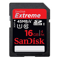 Sandisk Extreme HD 16gb Class 10 SDHC