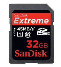 Sandisk Extreme HD 32gb Class 10 SDHC